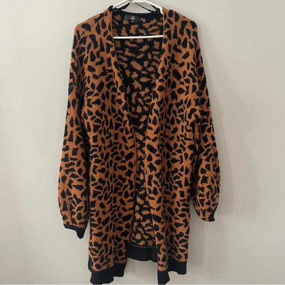 Missguided Longline Cardigan in Leopard - Picture 5 of 5